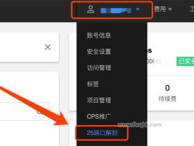 腾讯云25端口解封方法教程