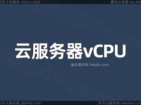 阿里云服务器的vCPU是什么意思?和CPU有啥区别?
