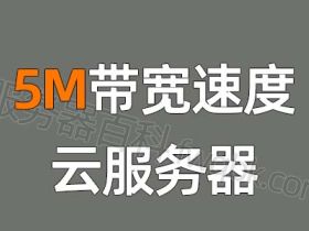 云服务器5M带宽是什么速度？下载和上传速度快吗？